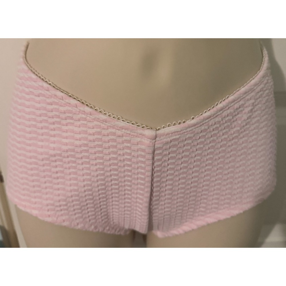 NWOT Wild Fable Pink White Bikini Bottoms Sz M (8-10)